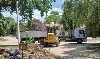 AVANZAN LOS TRABAJOS DE LIMPIEZA EN DISTINTOS PUNTOS DEL PARTIDO